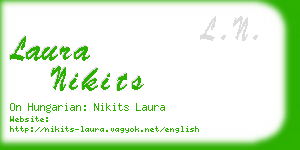 laura nikits business card